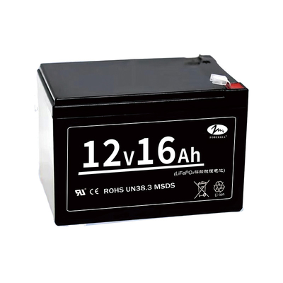 204.8Wh 12v16ah Lifepo4 Rechargeable 12 Volts Lithium Battery For Ups System