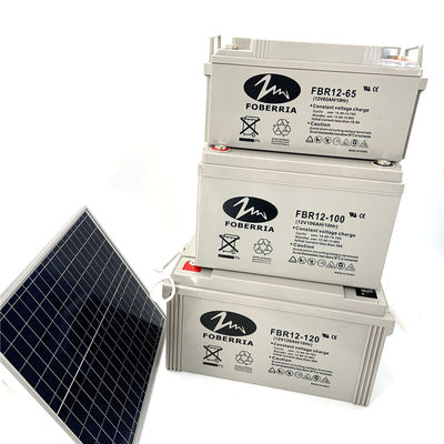 330x171x214mm Gray Solar Lead Acid Battery Deep Cycle Battery For Solar System