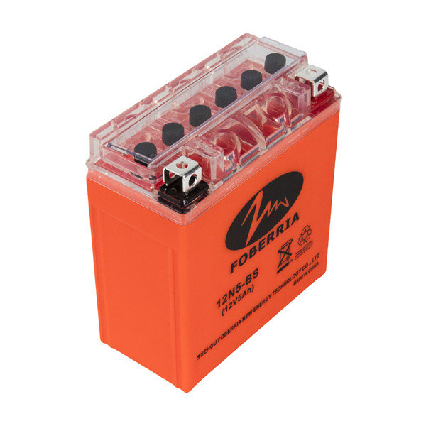 Orange Maintenance Free Motorcycle Lead Acid Battery 12v 6.5 Ah 10hr 0