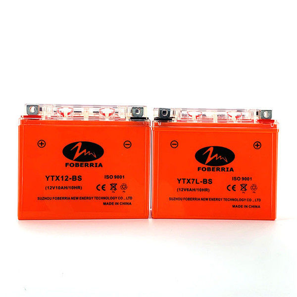 YTX12BS Lead Acid Deep Cycle Motorcycle Battery Non Spillable 12V 10Ah 10HR