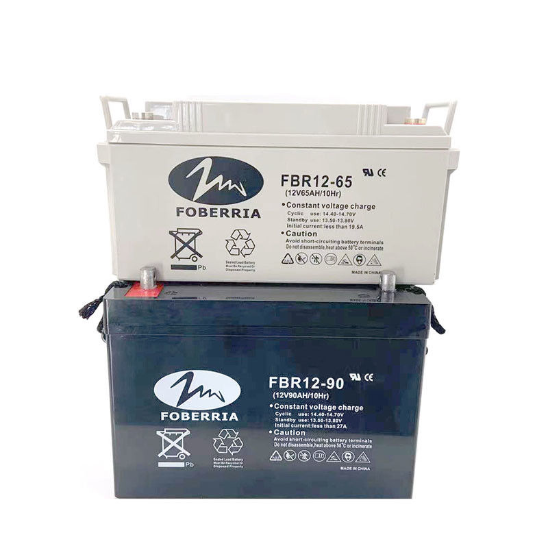 F13 12v 90ah Agm Sealed Lead Acid Battery Lead Dioxide Positive Plate