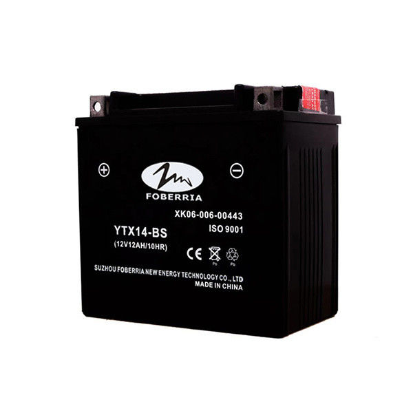 Wholesale Black Color 12v 14ah Motorcycle Battery YTX14 BS Motorcycle Battery