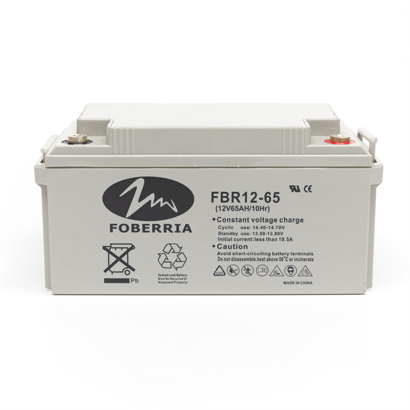 12v 65ah Sealed Emergency UPS Rechargeable Battery Grey