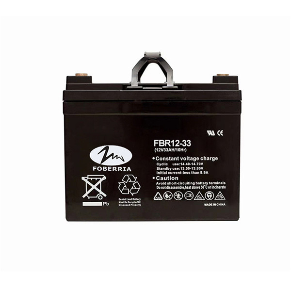 Golf Carts Sealed Vrla 12v 33ah UPS Lead Acid Battery For Solar System